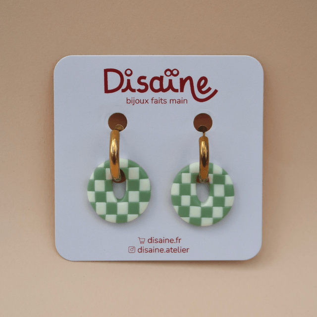 Boucles d’oreilles Lichen