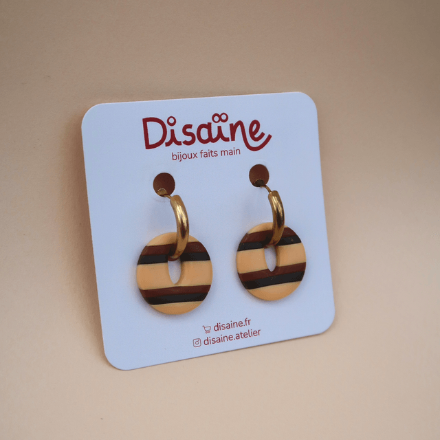 Boucles d’oreilles Moka