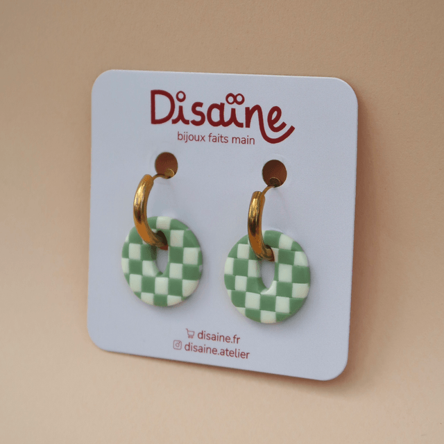 Boucles d’oreilles Lichen