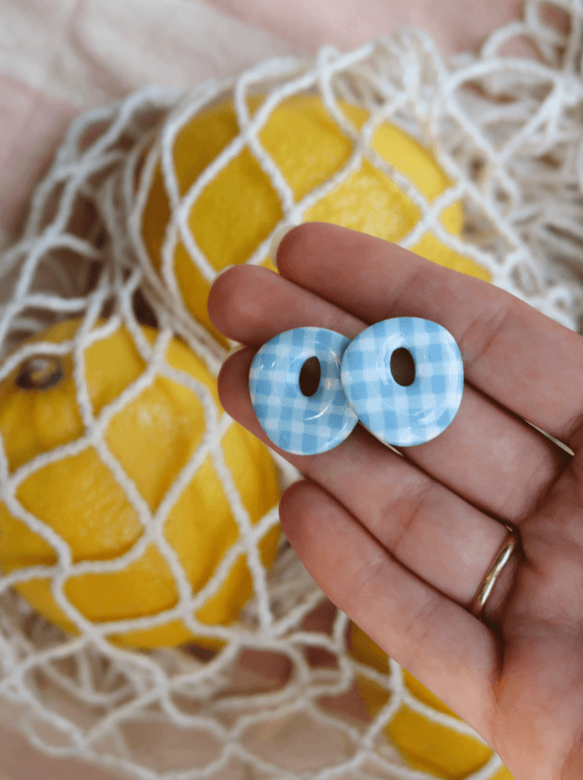 Boucles d'oreilles Vichy