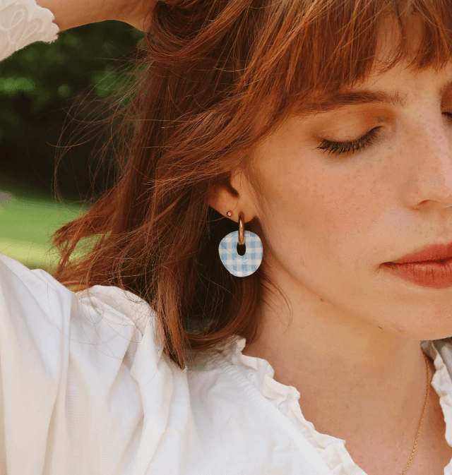Boucles d&#039;oreilles Vichy